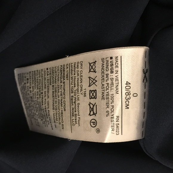 Banana Republic asymmetrical white/navy slip dress - Picture 7 of 7